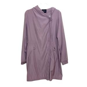 Women's Express Hooded Lightweight Drawstring Jacket Purple Lilac Size S/P